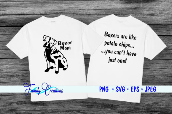 Boxer Mom Bundle: Graphics and Crafts for Digital Sellers