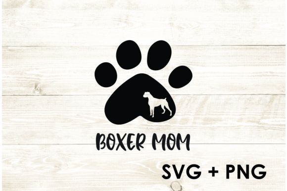 Boxer Mom Dog Paw Graphics and Crafts Review