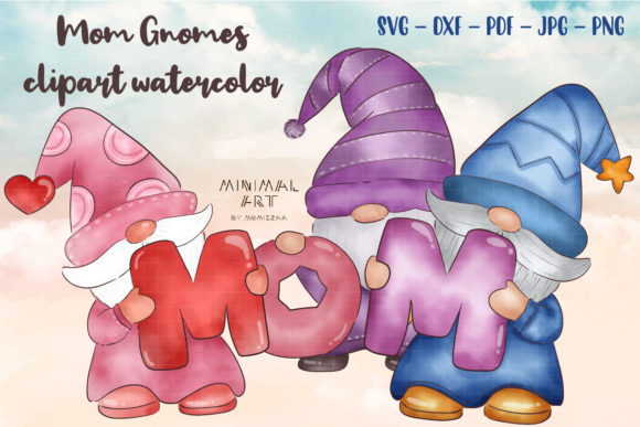 Gnomes Mom Watercolor Clipart: A Practical Review for Graphics and Crafts Sellers